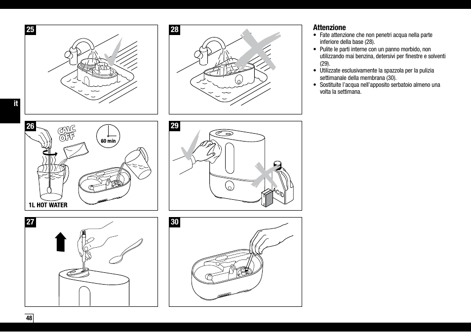 Boneco Air-O-Swiss AOS U200 User Manual | Page 48 / 172