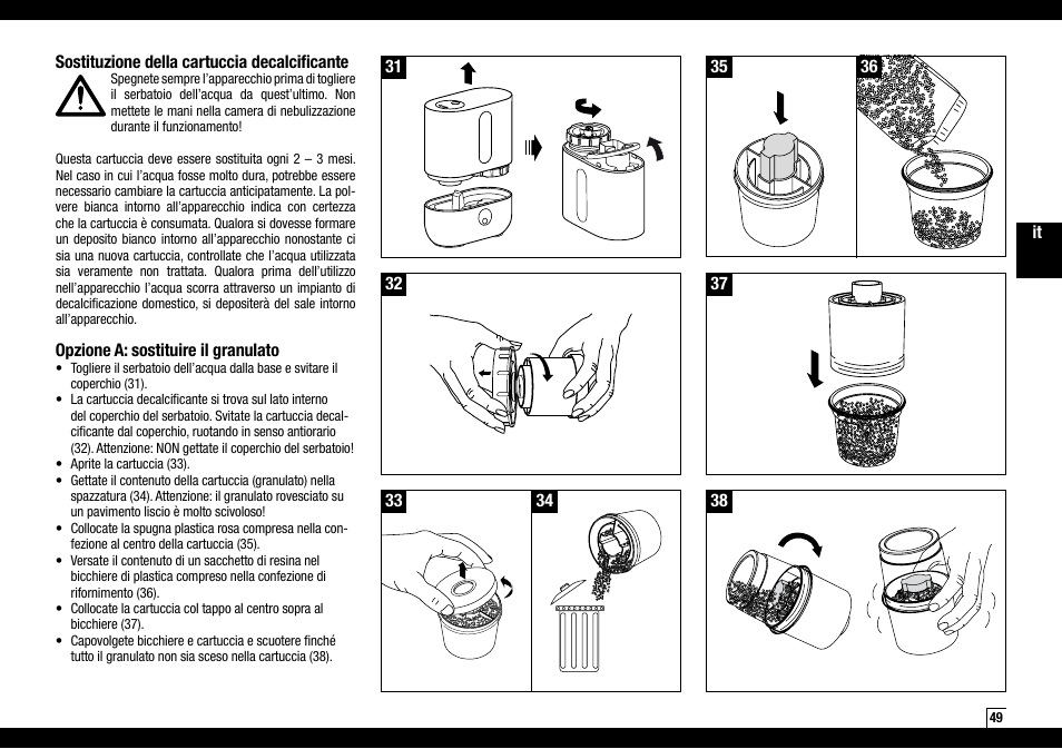 Boneco Air-O-Swiss AOS U200 User Manual | Page 49 / 172