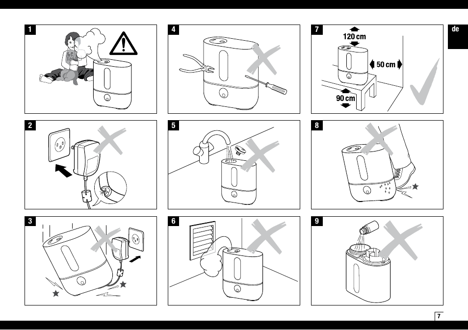 Boneco Air-O-Swiss AOS U200 User Manual | Page 7 / 172