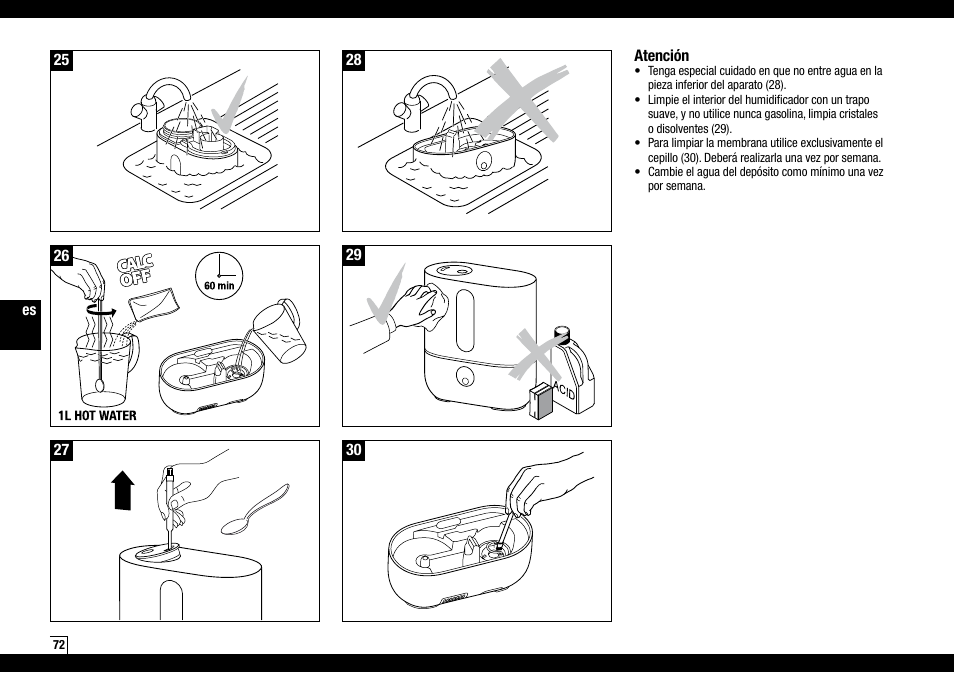 Boneco Air-O-Swiss AOS U200 User Manual | Page 72 / 172