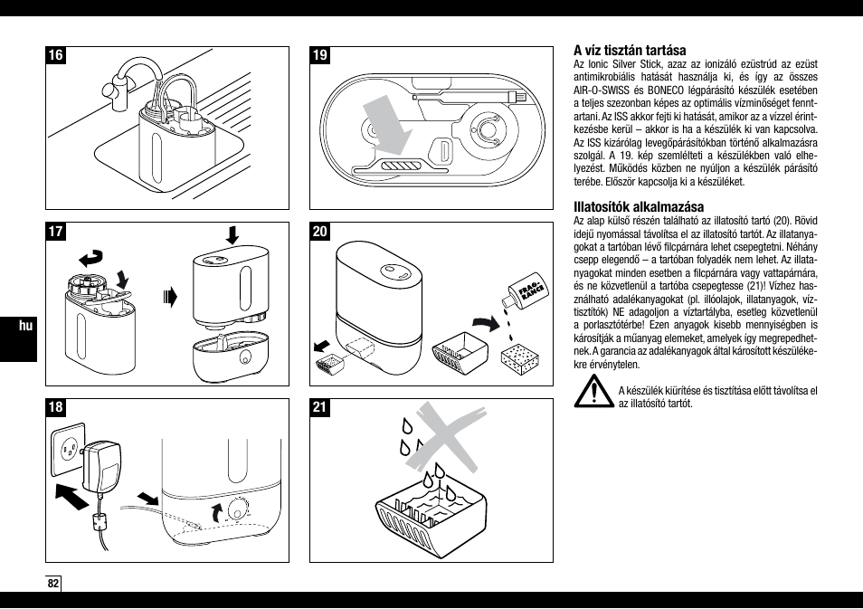 Boneco Air-O-Swiss AOS U200 User Manual | Page 82 / 172
