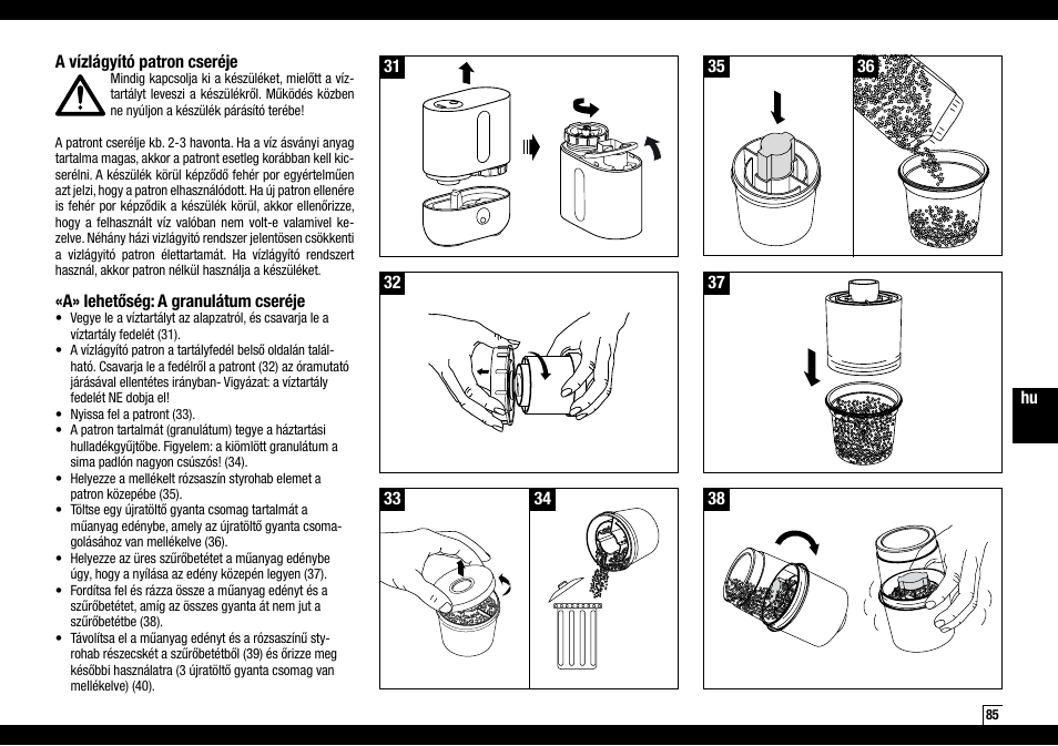 Boneco Air-O-Swiss AOS U200 User Manual | Page 85 / 172
