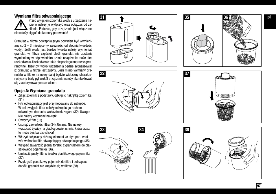 Boneco Air-O-Swiss AOS U200 User Manual | Page 97 / 172