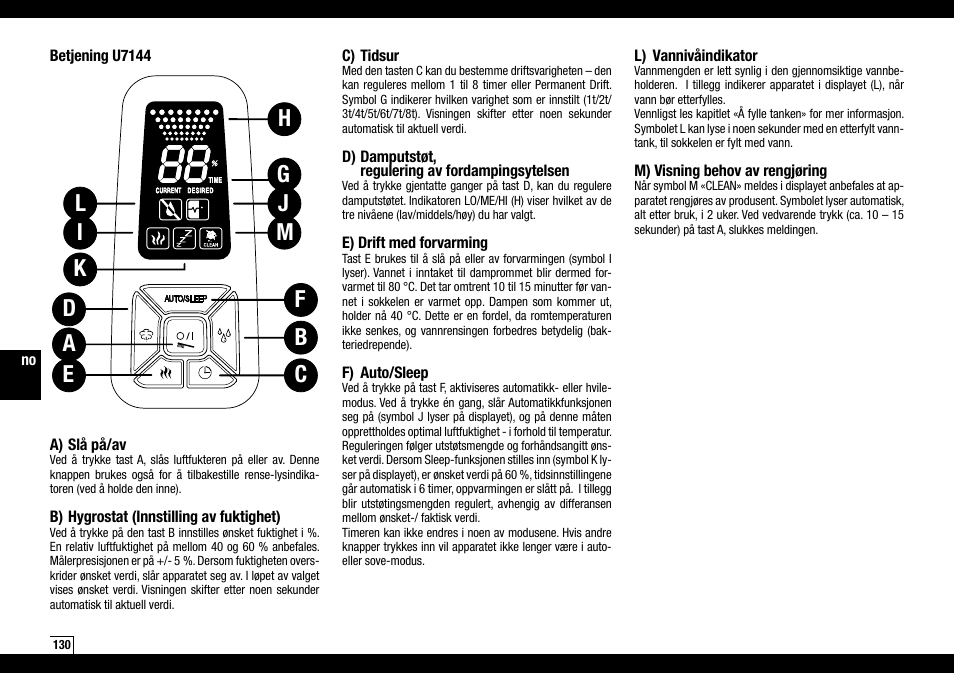 Boneco Air-O-Swiss Boneco U7144 User Manual | Page 130 / 136