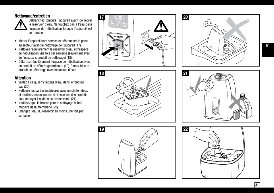 Boneco Air-O-Swiss Boneco U7144 User Manual | Page 31 / 136