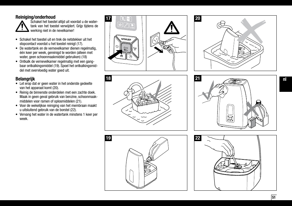 Boneco Air-O-Swiss Boneco U7144 User Manual | Page 51 / 136