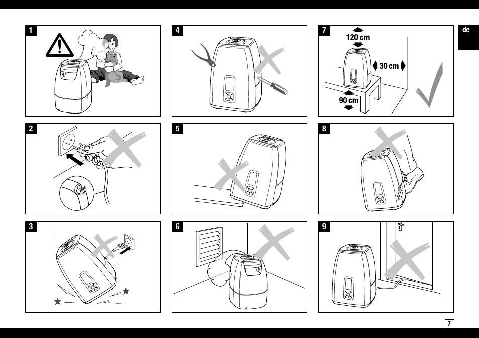Boneco Air-O-Swiss Boneco U7144 User Manual | Page 7 / 136