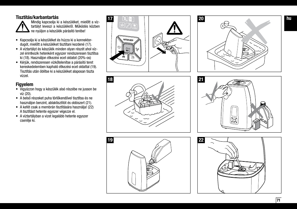 Boneco Air-O-Swiss Boneco U7144 User Manual | Page 71 / 136