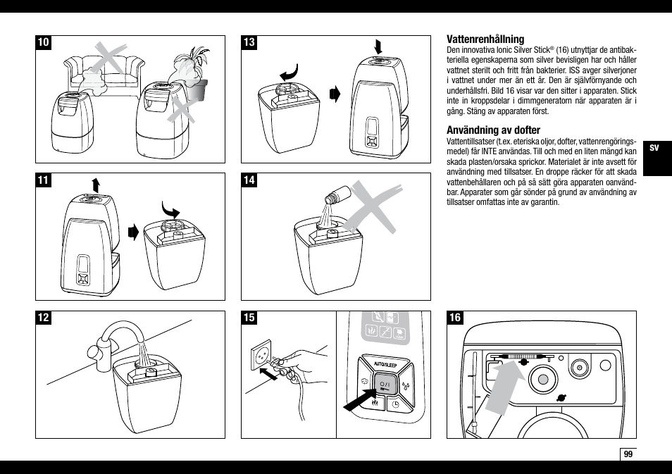 Boneco Air-O-Swiss Boneco U7144 User Manual | Page 99 / 136