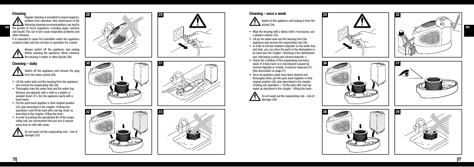 Boneco Air-O-Swiss AOS E2241 User Manual | Page 12 / 45