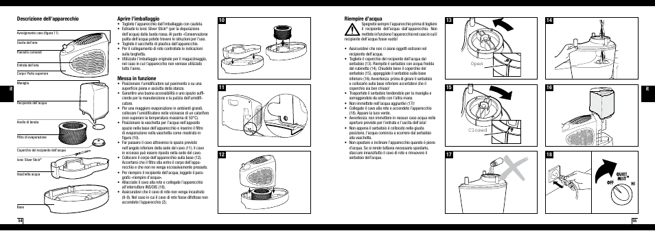 Messa in funzione | Boneco Air-O-Swiss AOS E2241 User Manual | Page 28 / 45