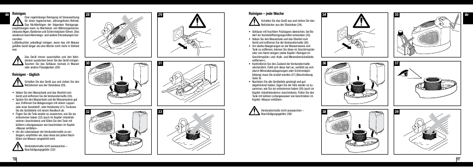 Boneco Air-O-Swiss AOS E2241 User Manual | Page 6 / 45