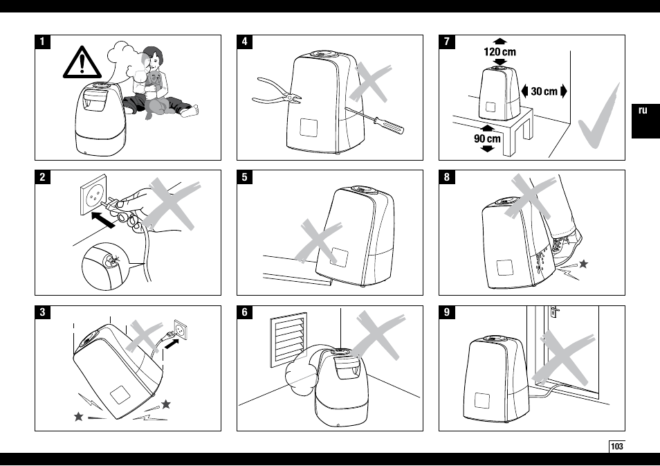 Boneco Air-O-Swiss AOS U600 User Manual | Page 103 / 164