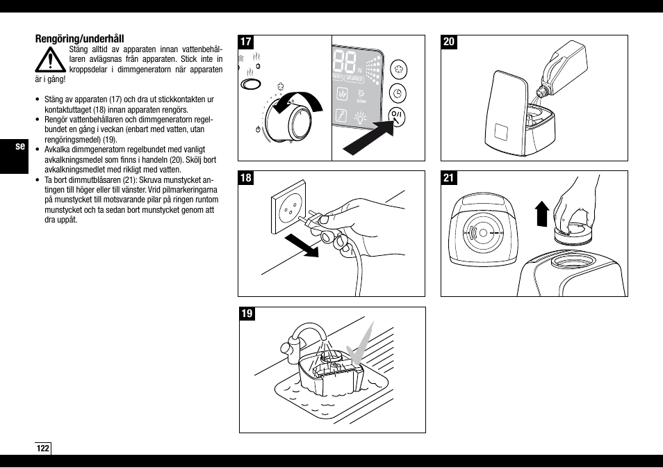Boneco Air-O-Swiss AOS U600 User Manual | Page 122 / 164