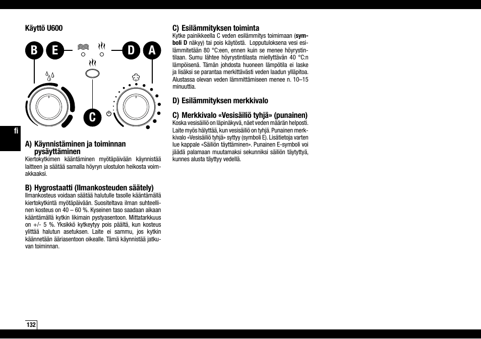 Ac b d e | Boneco Air-O-Swiss AOS U600 User Manual | Page 132 / 164
