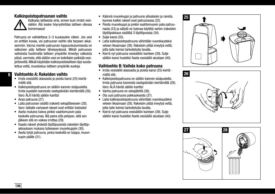 Boneco Air-O-Swiss AOS U600 User Manual | Page 136 / 164