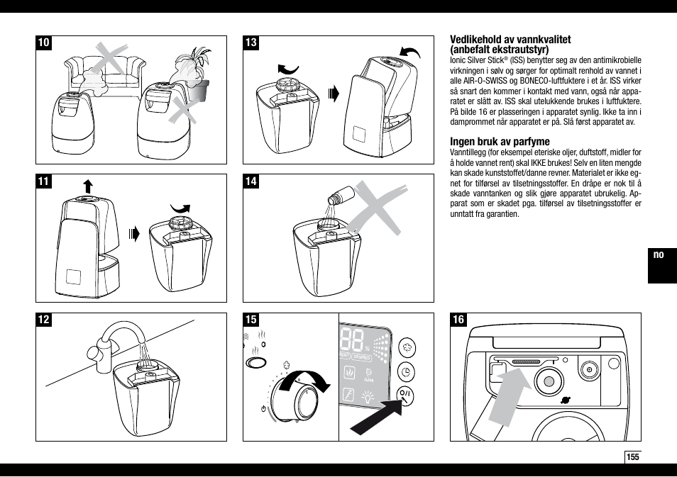 Boneco Air-O-Swiss AOS U600 User Manual | Page 155 / 164