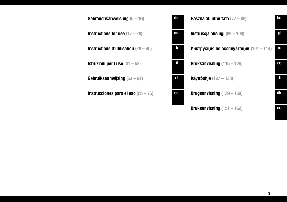 Boneco Air-O-Swiss AOS U600 User Manual | Page 3 / 164