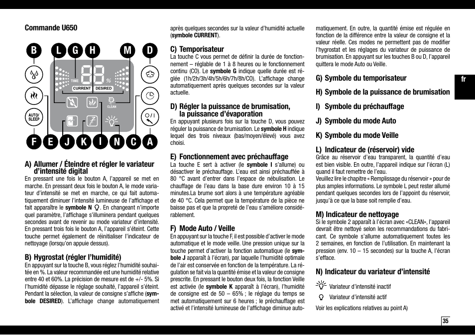 Boneco Air-O-Swiss AOS U600 User Manual | Page 35 / 164