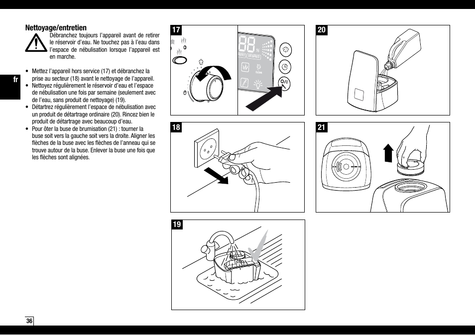 Boneco Air-O-Swiss AOS U600 User Manual | Page 36 / 164