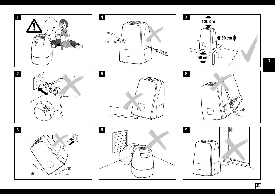Boneco Air-O-Swiss AOS U600 User Manual | Page 43 / 164