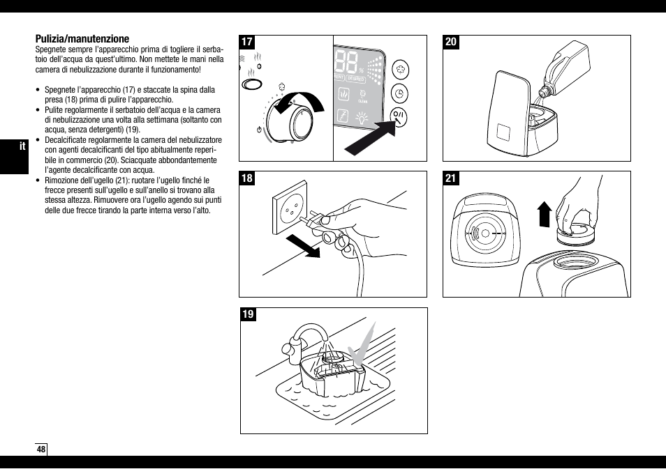 Boneco Air-O-Swiss AOS U600 User Manual | Page 48 / 164