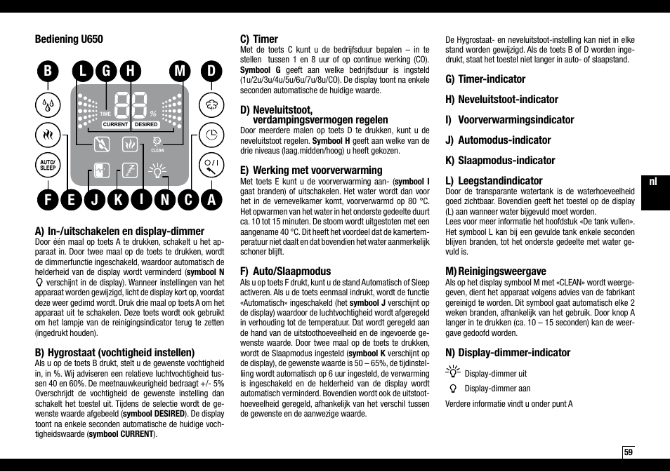 Boneco Air-O-Swiss AOS U600 User Manual | Page 59 / 164