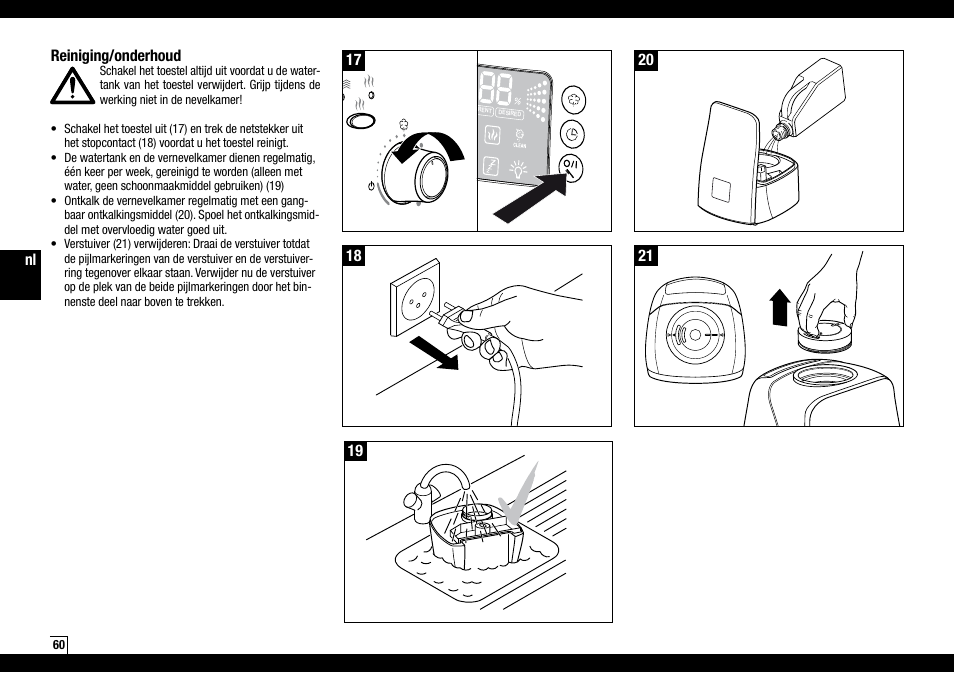 Boneco Air-O-Swiss AOS U600 User Manual | Page 60 / 164