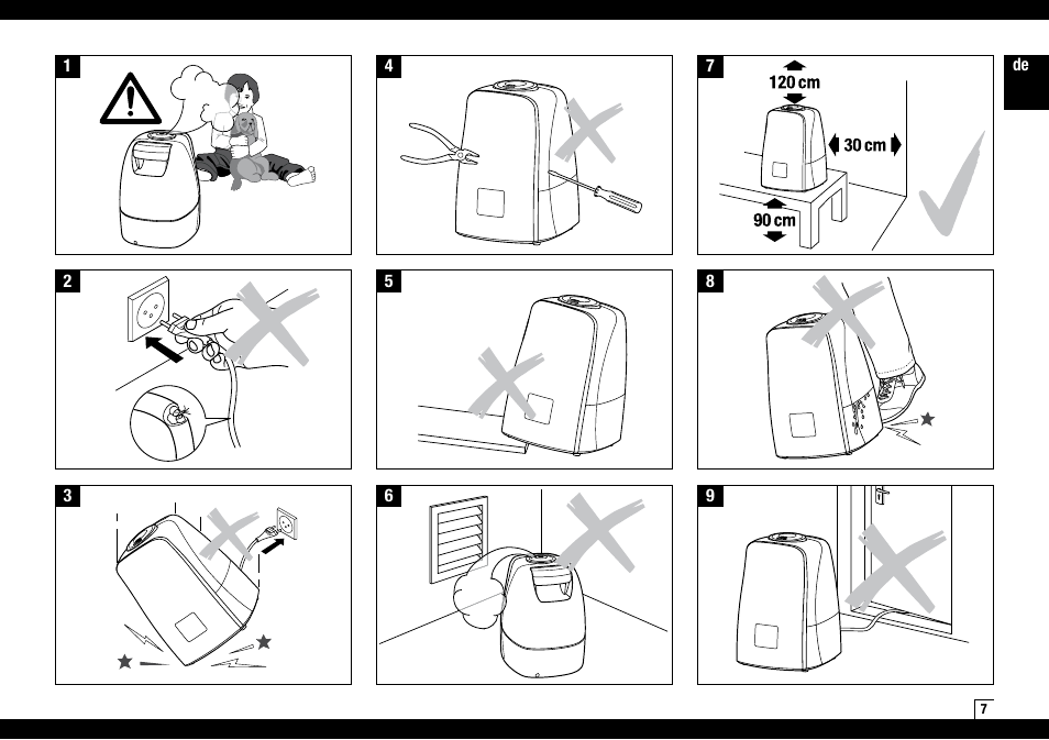 Boneco Air-O-Swiss AOS U600 User Manual | Page 7 / 164