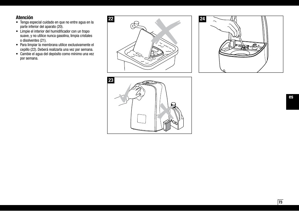 Boneco Air-O-Swiss AOS U600 User Manual | Page 73 / 164
