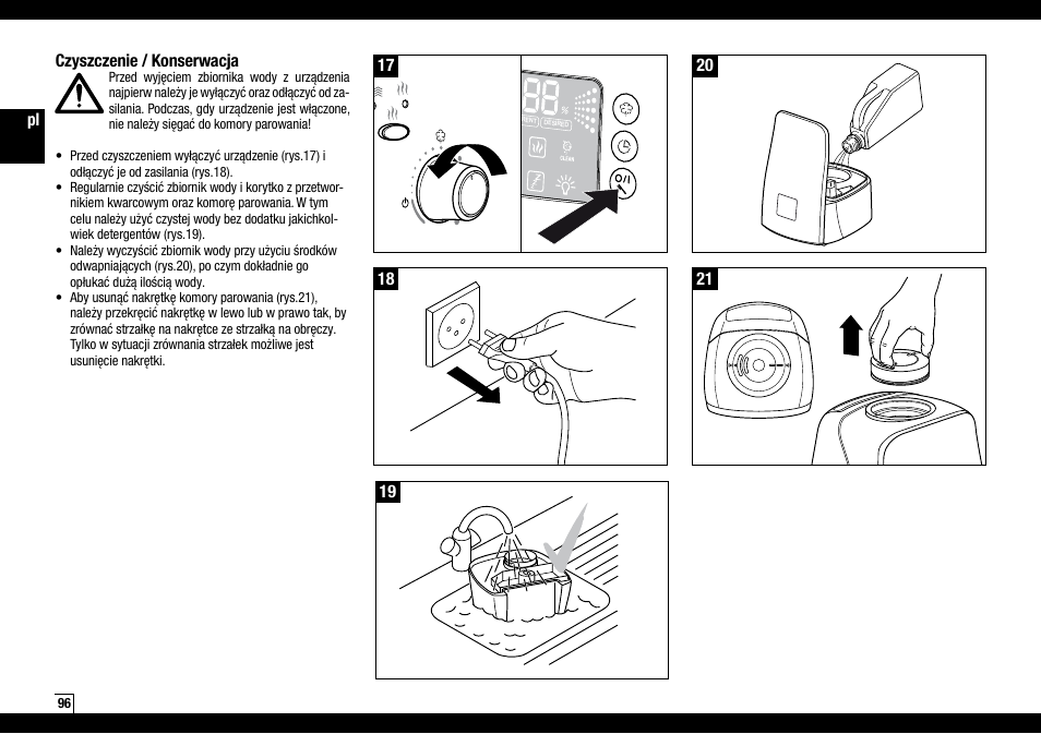 Boneco Air-O-Swiss AOS U600 User Manual | Page 96 / 164