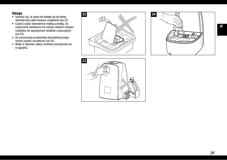 Boneco Air-O-Swiss AOS U600 User Manual | Page 97 / 164