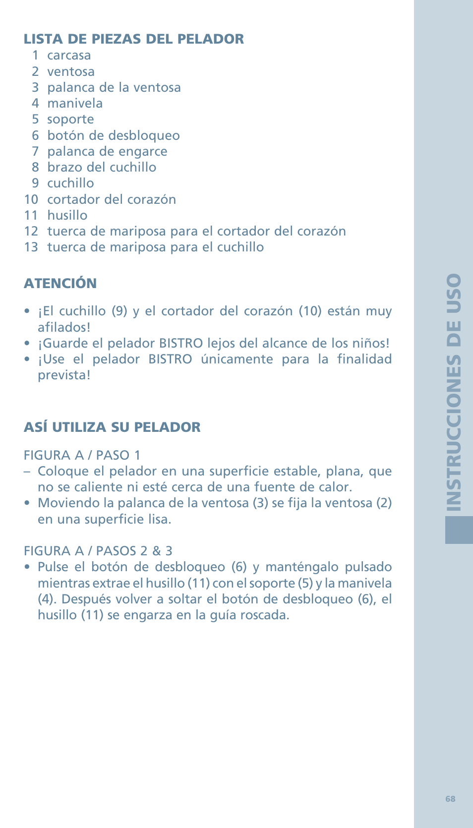 Bodum BISTRO Овощечистка User Manual | Page 20 / 46