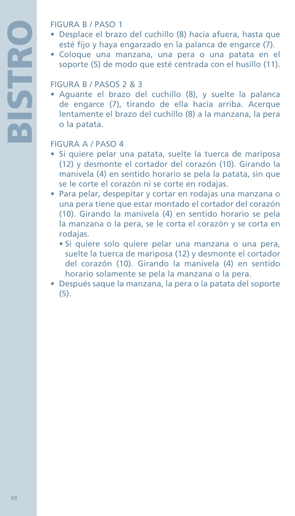 Bis tro | Bodum BISTRO Овощечистка User Manual | Page 21 / 46