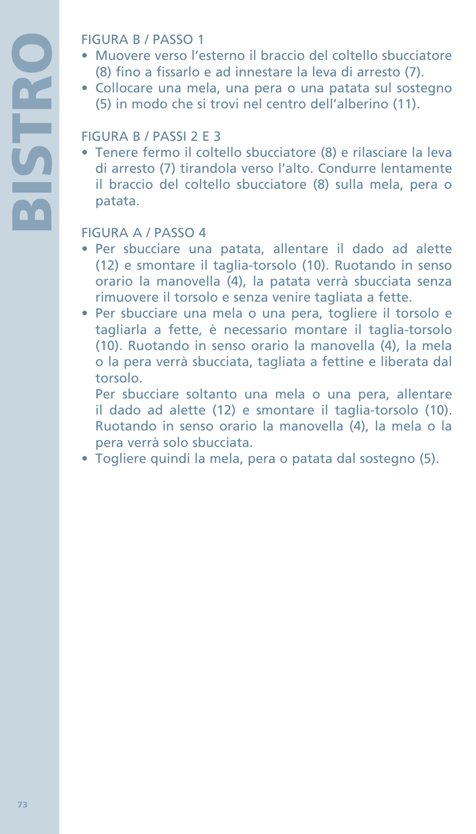 Bis tro | Bodum BISTRO Овощечистка User Manual | Page 25 / 46