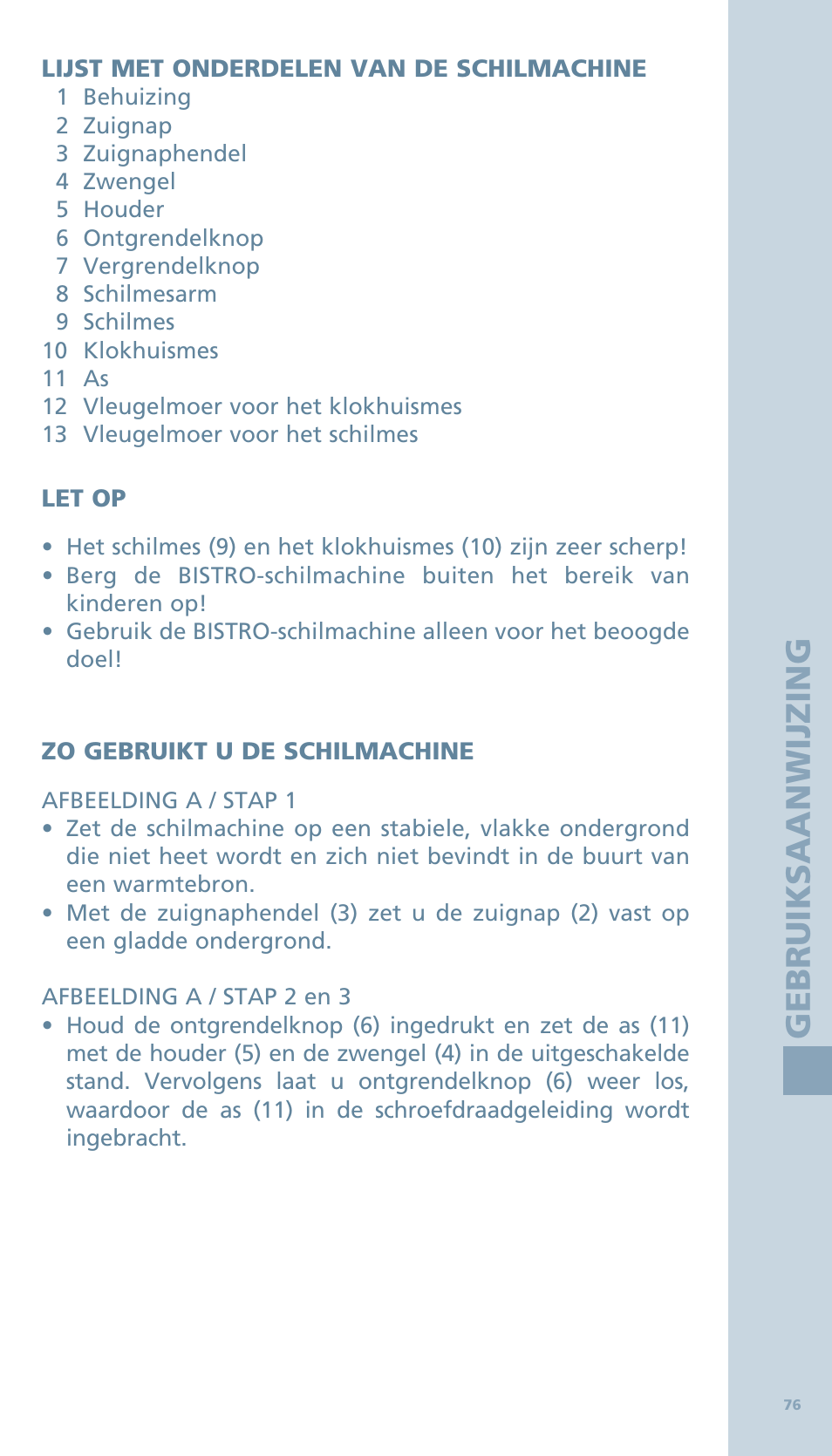 Bodum BISTRO Овощечистка User Manual | Page 28 / 46