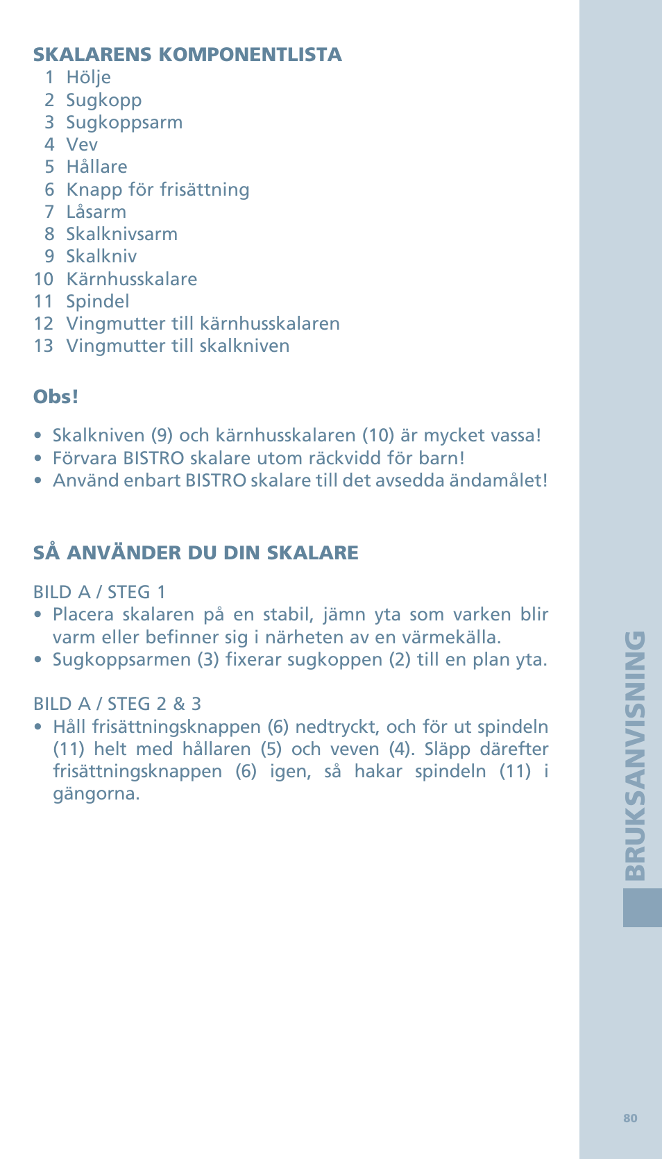 Bodum BISTRO Овощечистка User Manual | Page 32 / 46