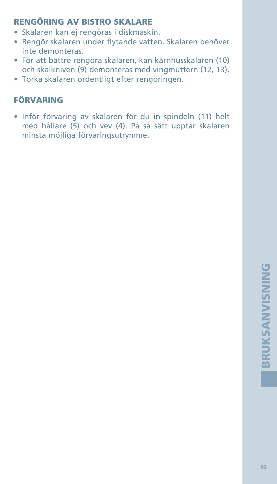 Bodum BISTRO Овощечистка User Manual | Page 34 / 46