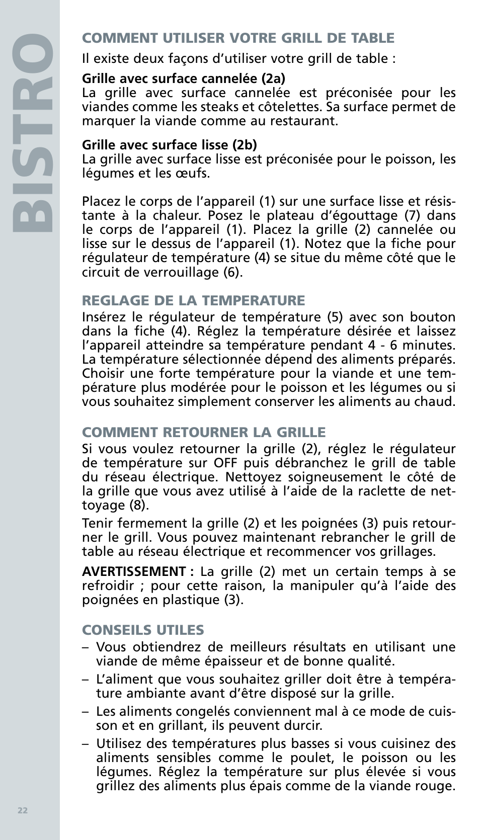 Bis tro | Bodum BISTRO Электрический гриль User Manual | Page 24 / 89