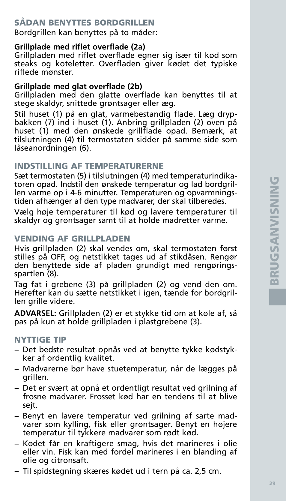Bodum BISTRO Электрический гриль User Manual | Page 31 / 89