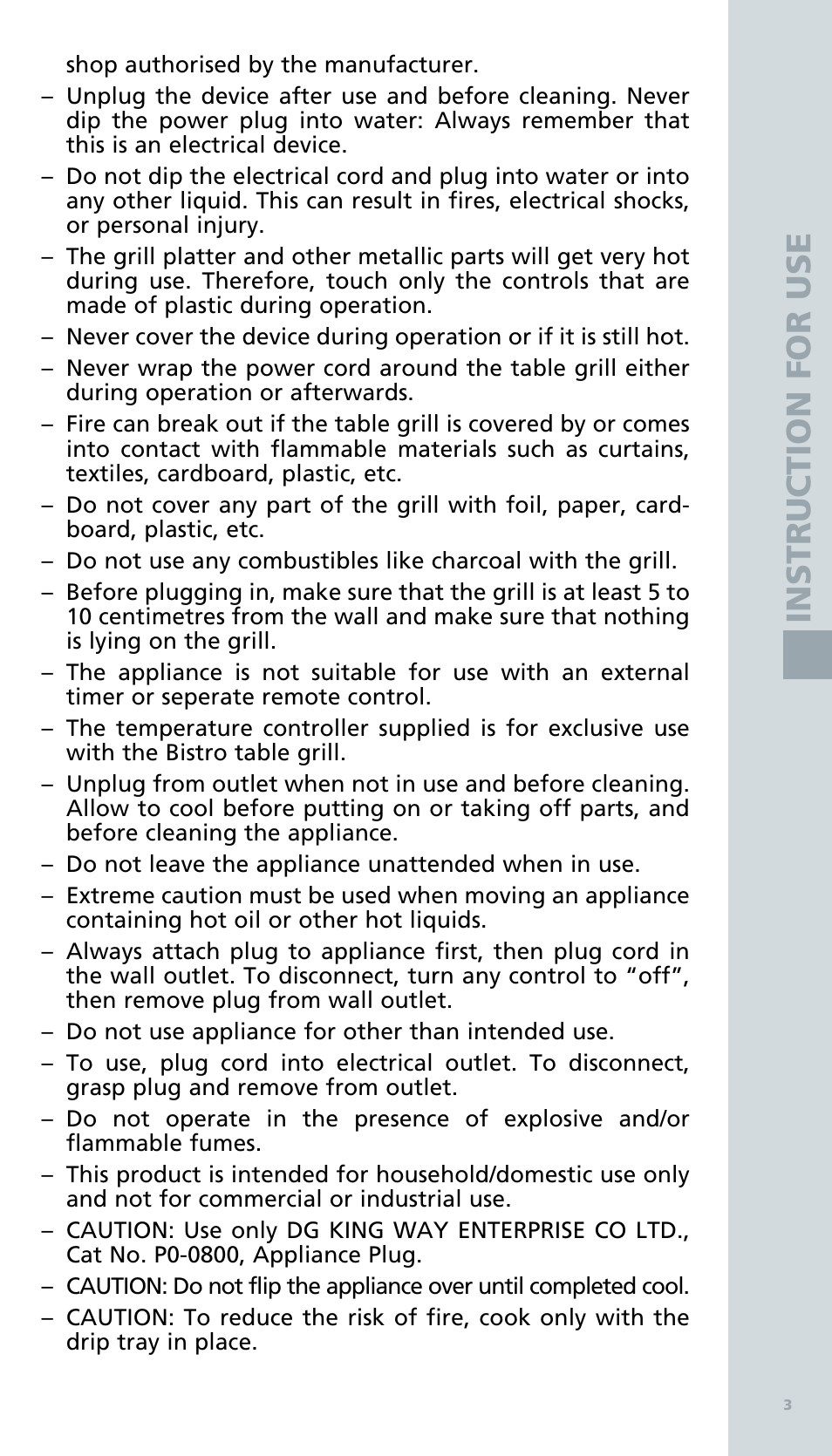 Bodum BISTRO Электрический гриль User Manual | Page 5 / 89