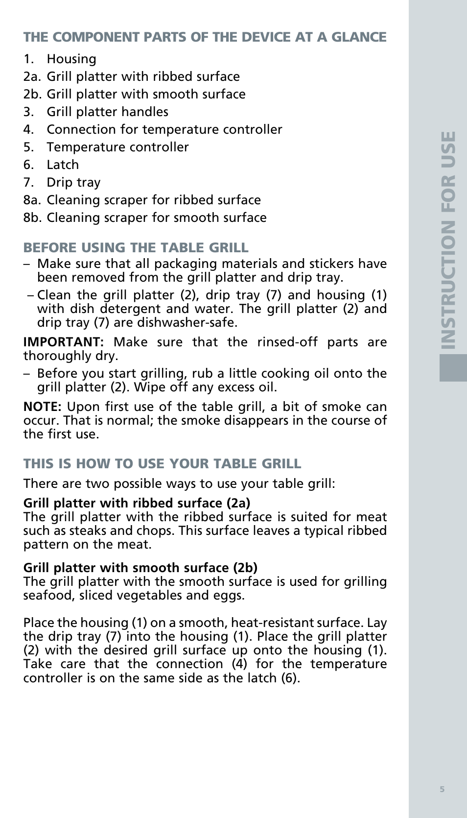 Bodum BISTRO Электрический гриль User Manual | Page 7 / 89