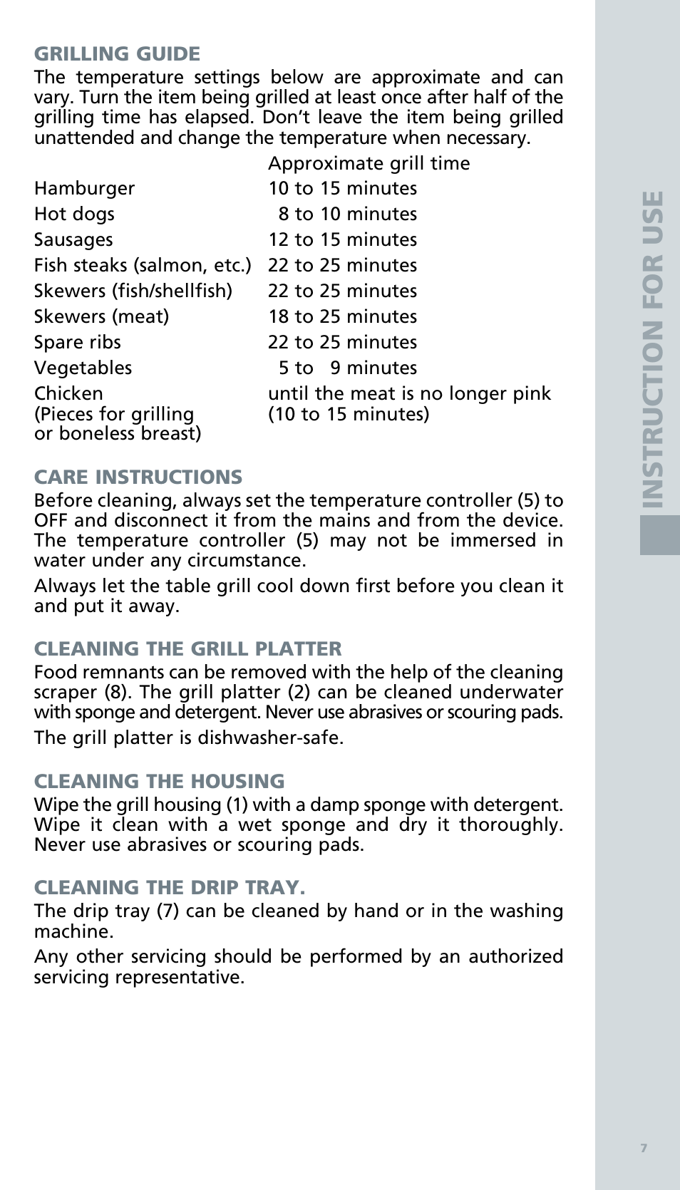 Bodum BISTRO Электрический гриль User Manual | Page 9 / 89