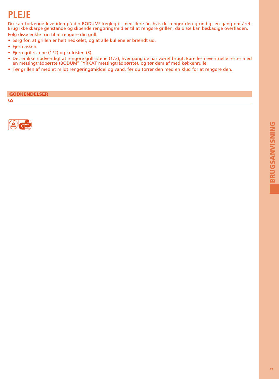Pleje | Bodum FYRKAT Гриль на углях в форме конуса User Manual | Page 21 / 49
