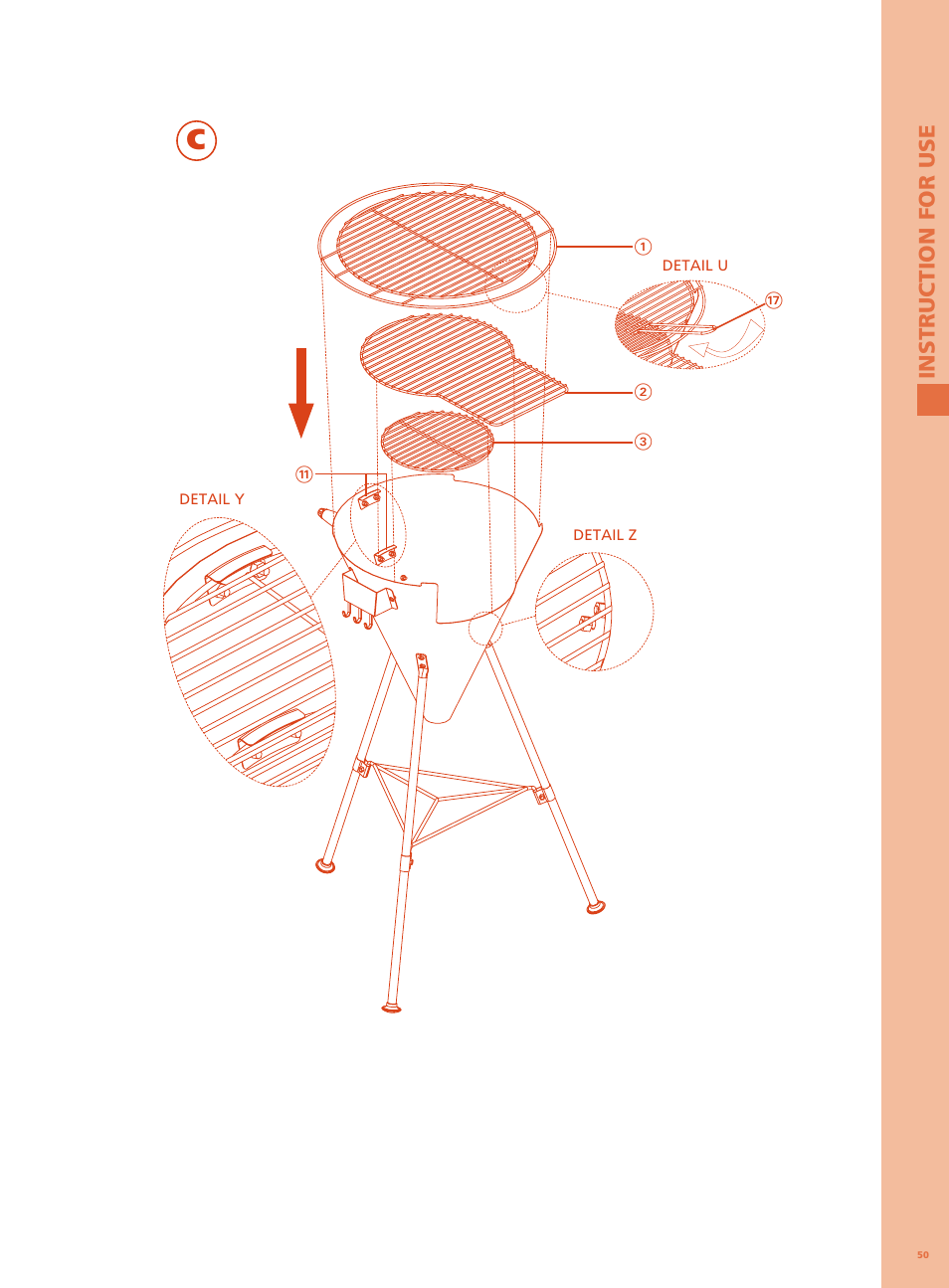 Bodum FYRKAT Гриль на углях в форме конуса User Manual | Page 5 / 49