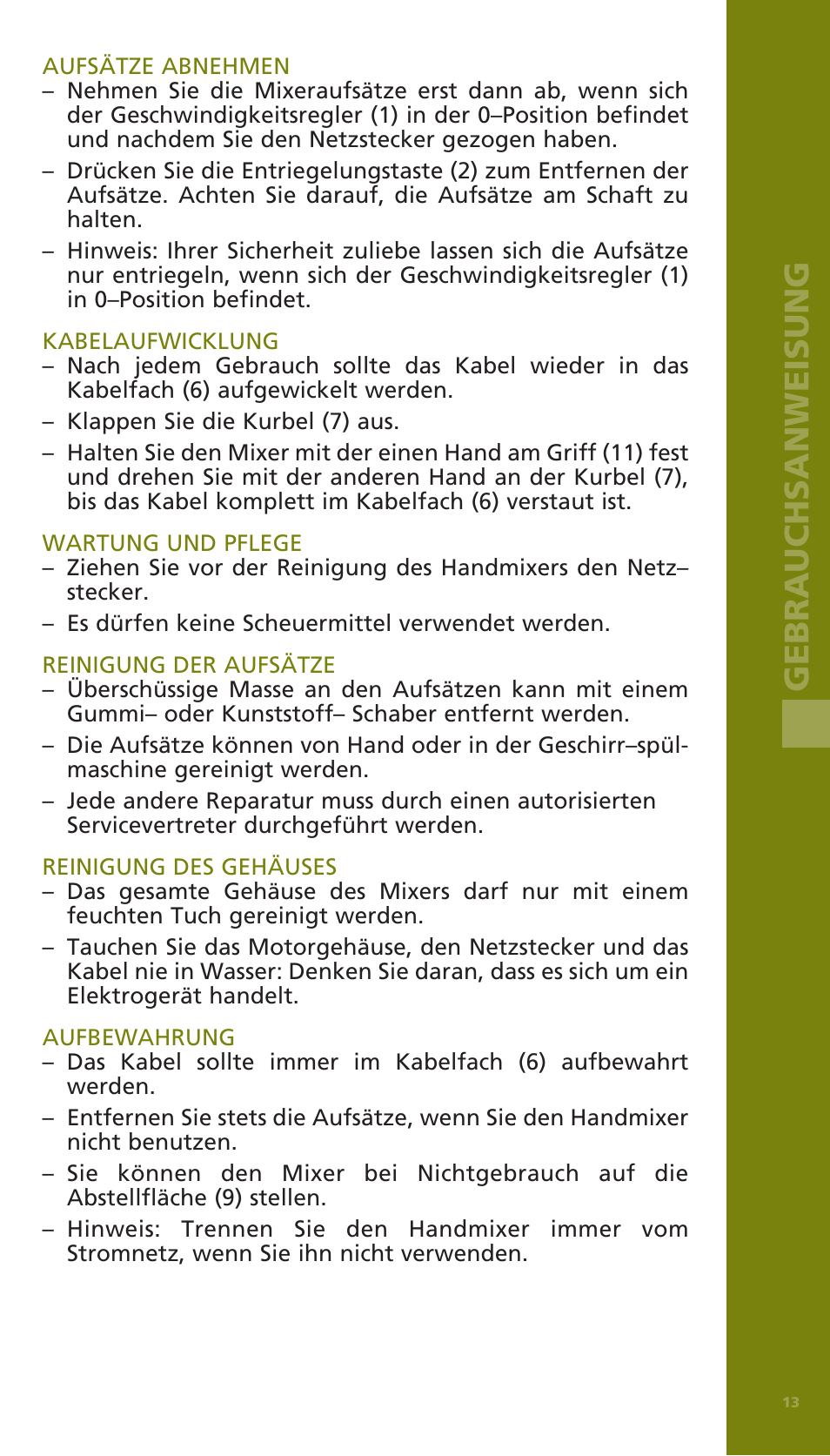 Gebrauchsanweisung | Bodum BISTRO Электрический миксер User Manual | Page 14 / 82