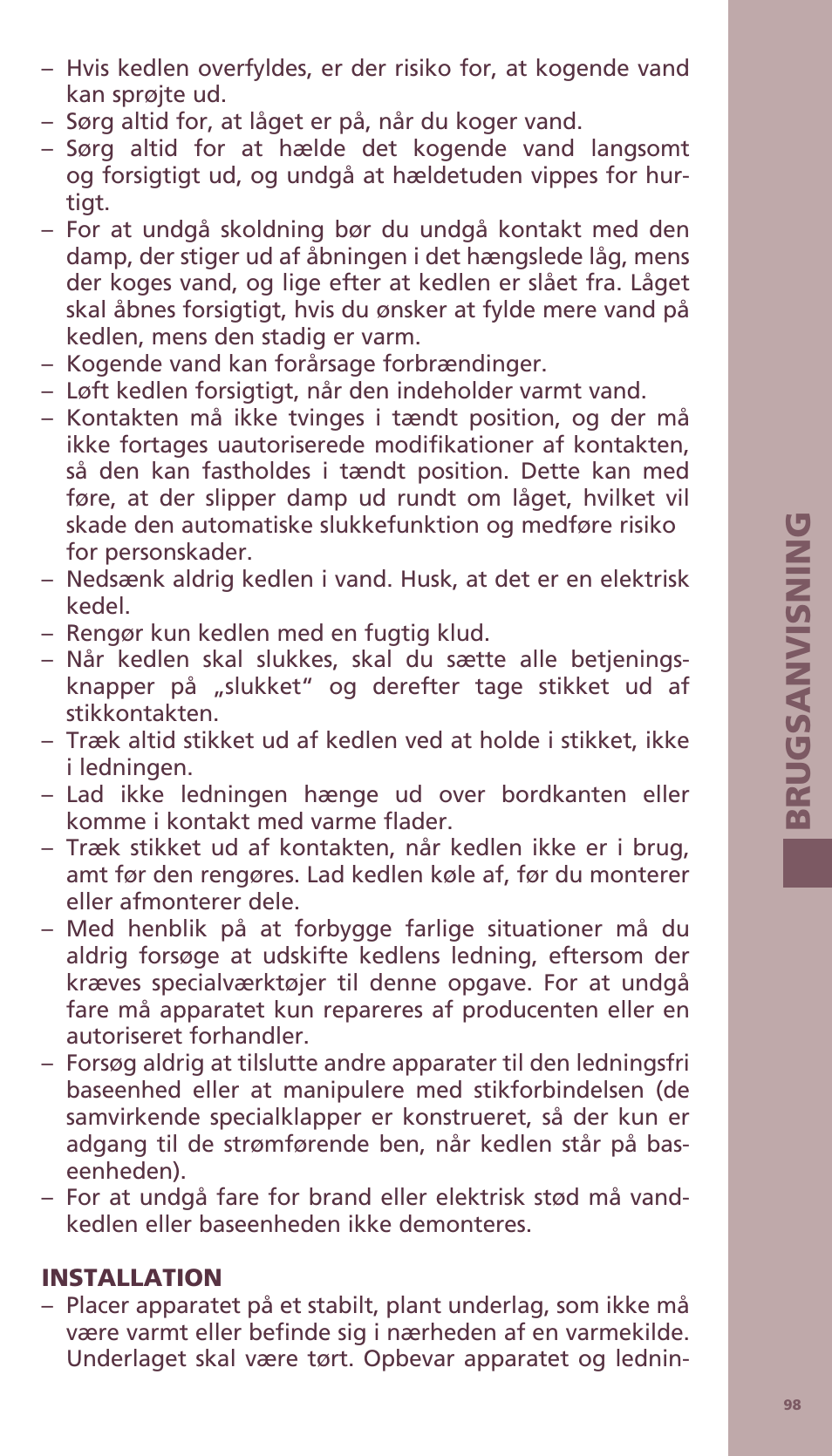 Bodum BISTRO Электрический чайник User Manual | Page 26 / 72