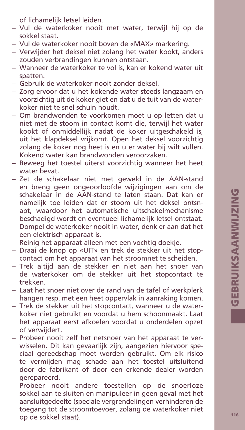 Bodum BISTRO Электрический чайник User Manual | Page 44 / 72