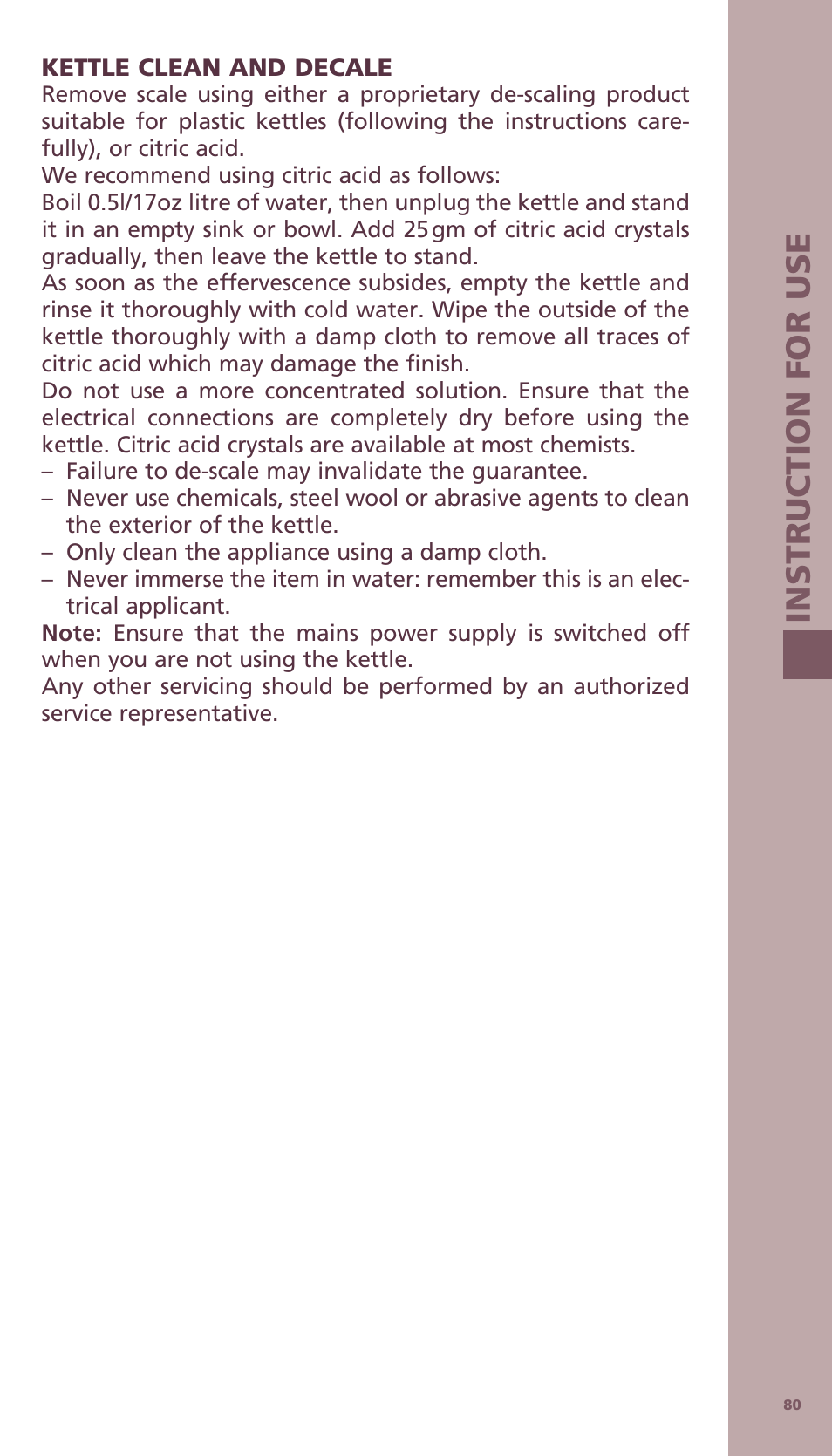 Bodum BISTRO Электрический чайник User Manual | Page 8 / 72