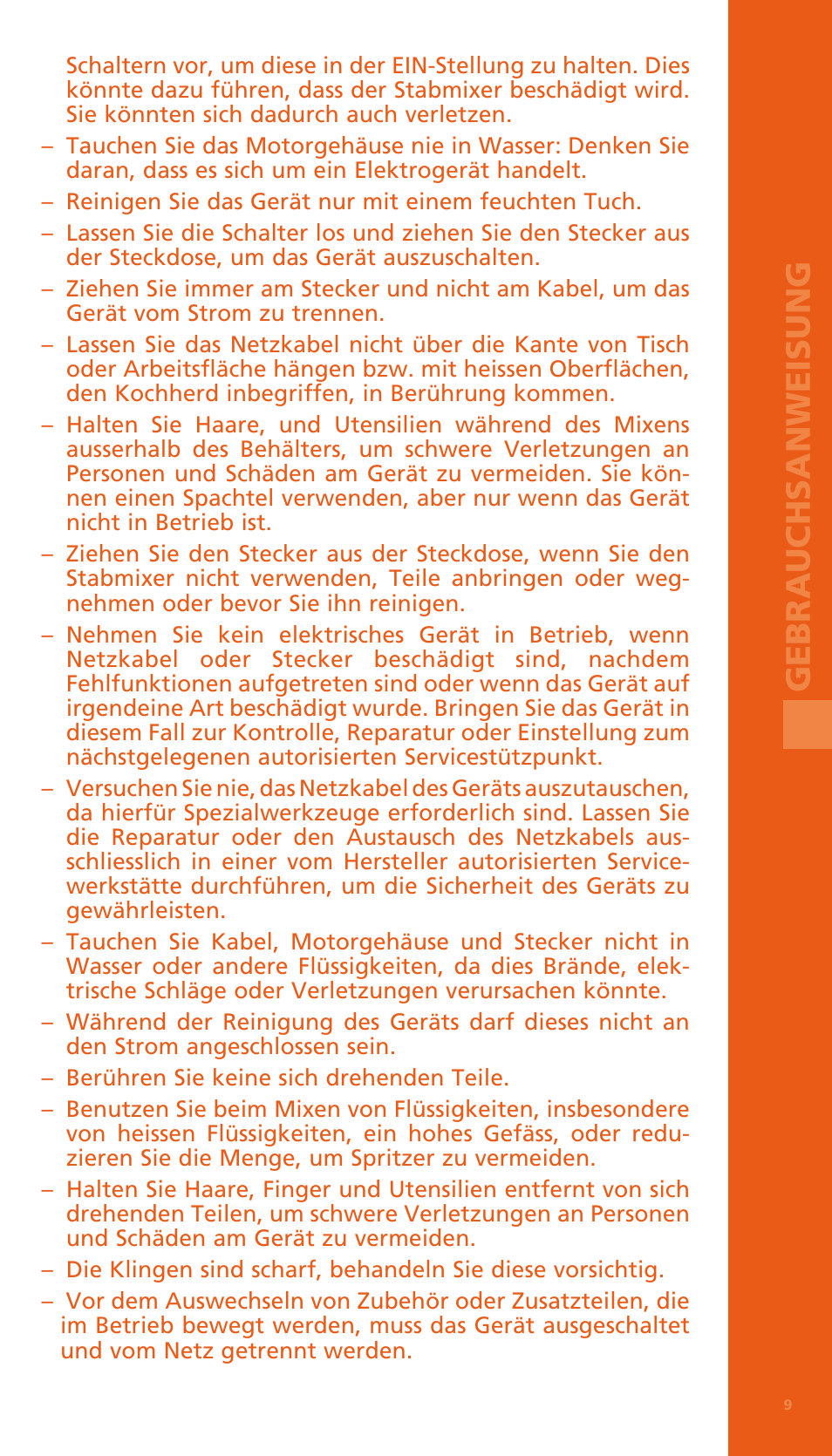 Bodum BISTRO Электрический блендер с комплектующими частями User Manual | Page 10 / 86